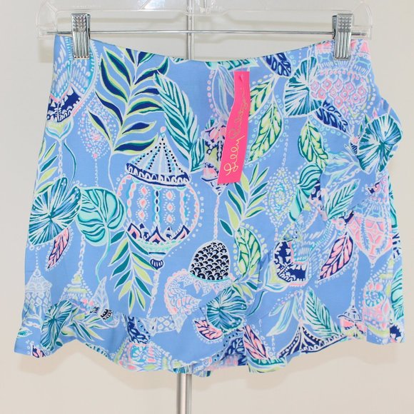 Lilly Pulitzer Faye Blue Peri Skort NWT - Picture 1 of 5